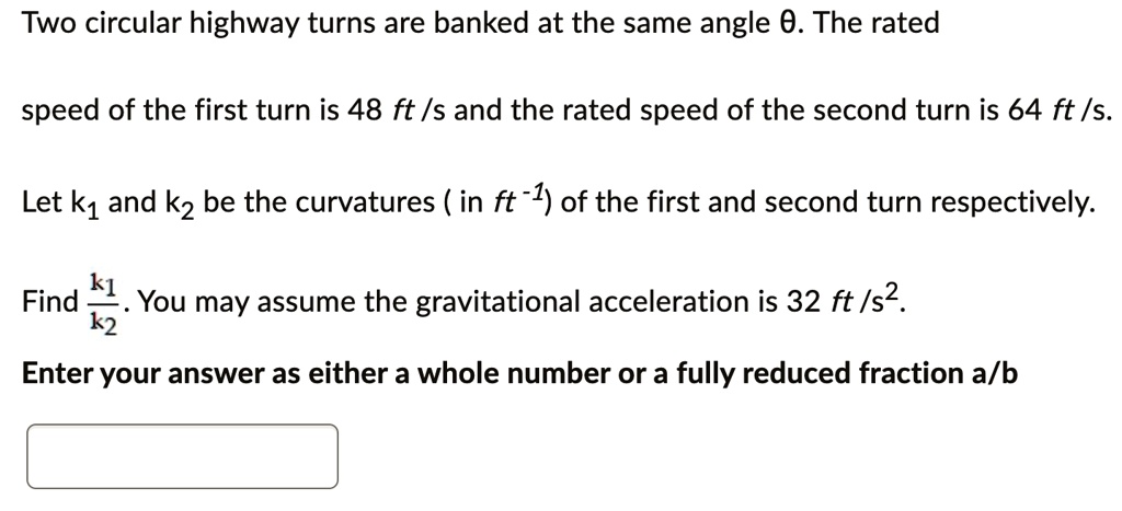 Answered: Determine the rated speed of a highway…