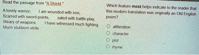 Strife Rhyme Read the passage from
