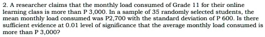 SOLVED Researcher Claims That The Monthly Load Consumed Grade 11 For solved-researcher-claims-that-the-monthly-load-consumed-grade-11-for