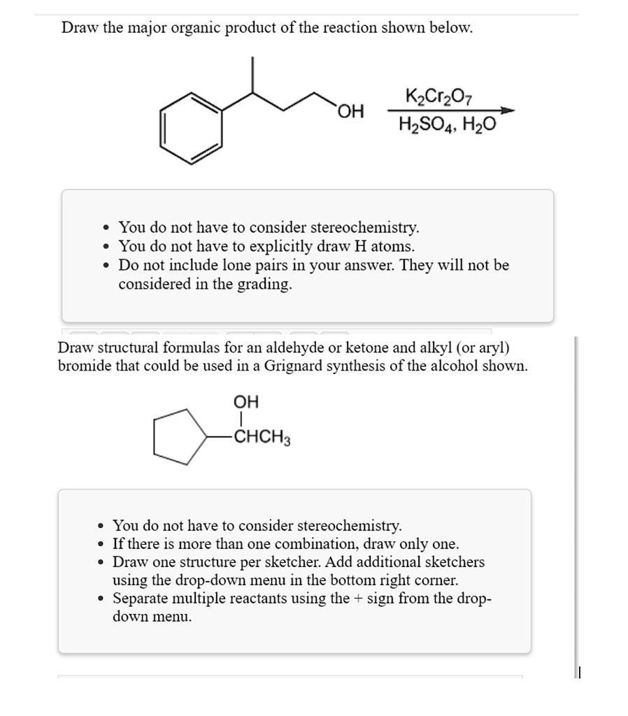 Draw the major organic product of the reaction shown … SolvedLib