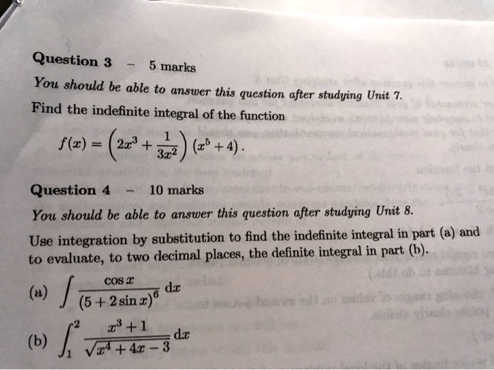 SOLVED: Question 3 (5 marks): You should be able to answer this ...