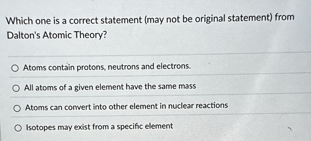 which one is a correct statement may not be original statement from ...