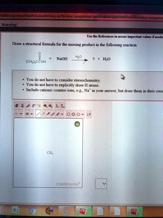 SOLVED ' 21 Draw a structural formula for the missing product in the