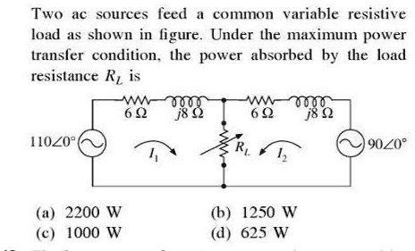 i need the answer as soon as possible two ac sources feed a common ...