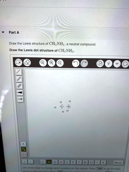 Part a draw the lewis structure of ch nhz neutral compound