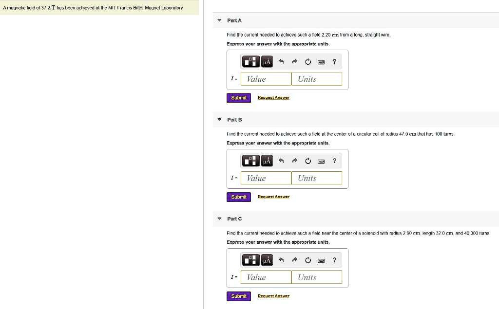 Solved Magnetc Field Nf37 Has Teen Arh Ved The Mit Francis Allter Magnet Atingainci Pen 4 Fuo Inc Cuffent Nccicd Achic Such Sraioniirc Expres Vqut Enswier With The Pppropelate Unlts