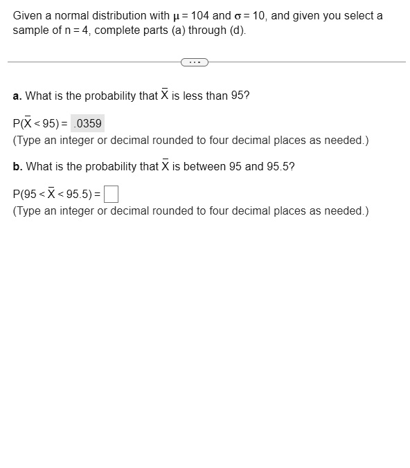 solved-given-a-normal-distribution-with-104-and-10-and-given-you