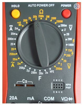 SOLVED: Which is the most appropriate setting to set the multimeter ...