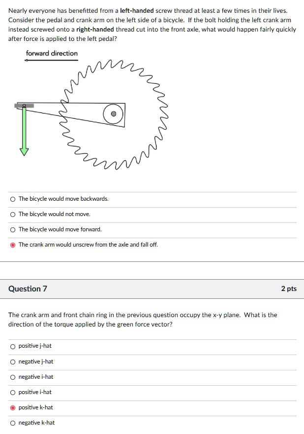 SOLVED Nearly everyone has benefited from lefthanded screws at least