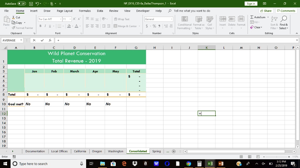 Switch To The Consolidated Worksheet Consolidate The Revenue Data From Switch to the consolidated worksheet consolidate the revenue data from
