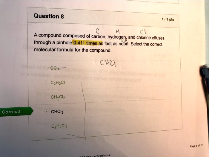 solved-ci-a-compound-composed-of-carbon-hydrogen-and-chlorine