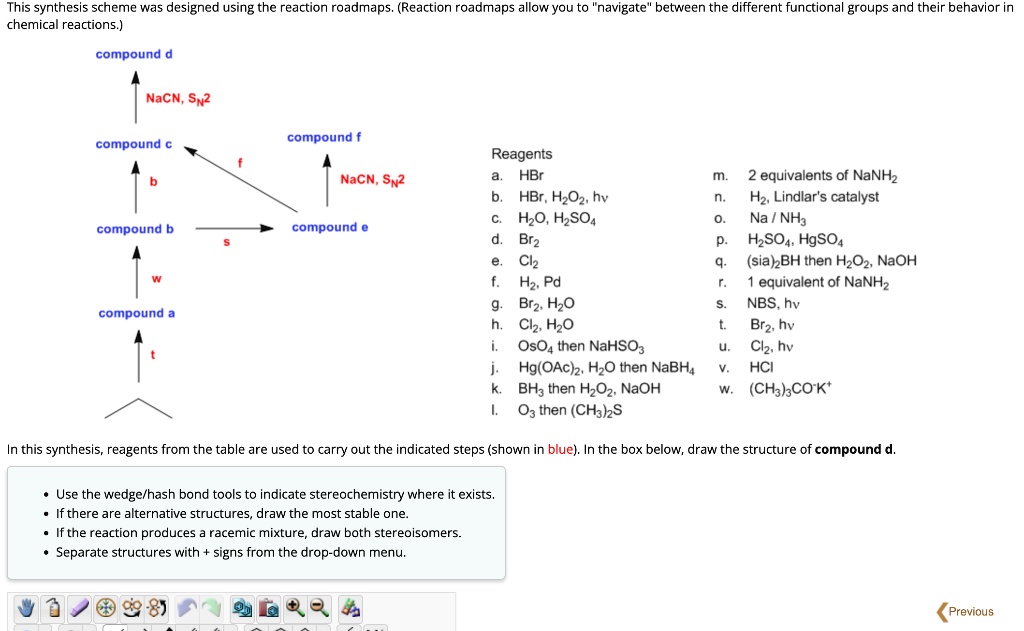 This Synthesis Scheme Was Designed Using The Reaction Roadmaps ...