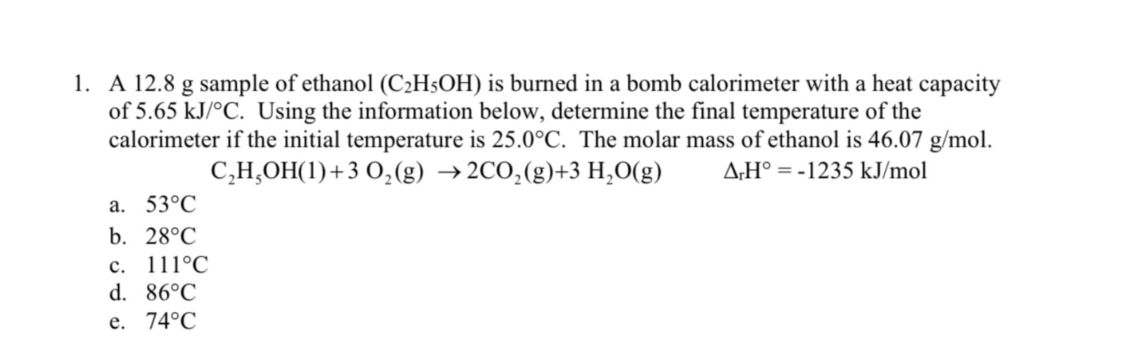 SOLVED: Determine Final Temperature