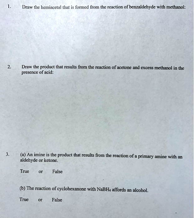 SOLVED: Draw the hemiacetal that is formed from the reaction of ...