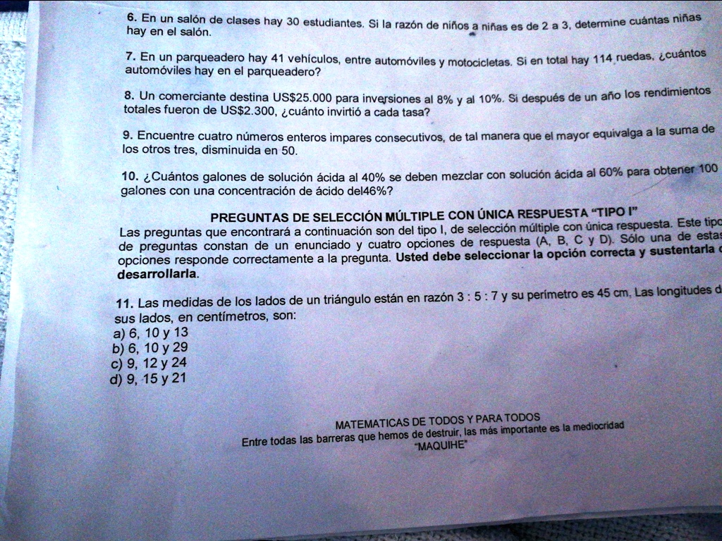 [GET ANSWER] me ayudan por favor 6en un salon de clases hay 30
