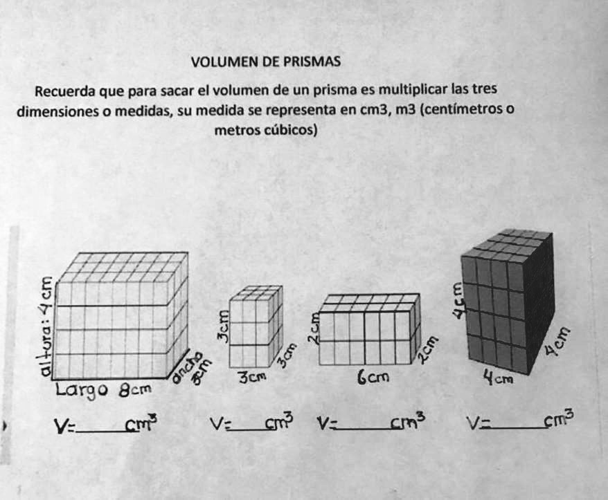 Cual Es El Volumen En Cm3 Del Siguiente Prisma www.numerade.com