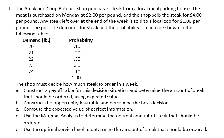 the steak and chop butcher shop purchases steak from local meatpacking ...
