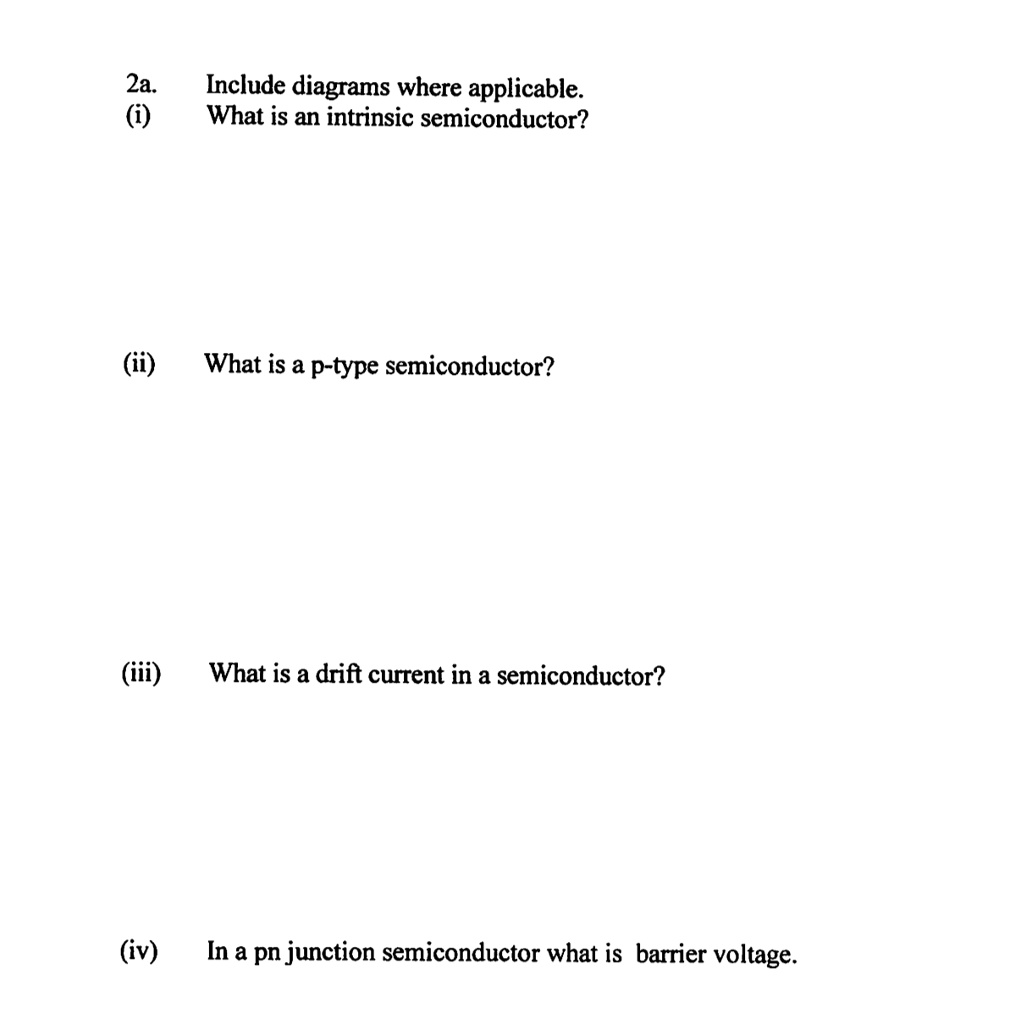 SOLVED 2a. (i) Include diagrams where applicable What is an intrinsic
