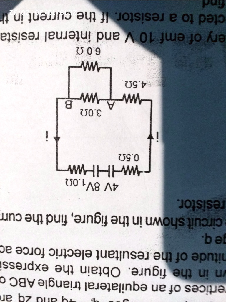 Solved In The Circuit Shown In Figure Find The Current Through Each Resistor 3003