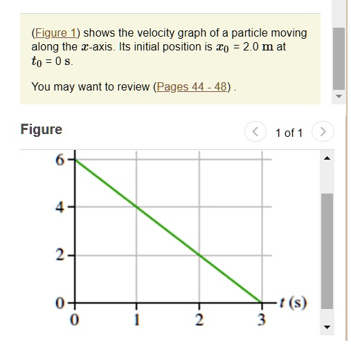 At T 10s What Is The Particles Position At T 10 S What Is The Particles ...