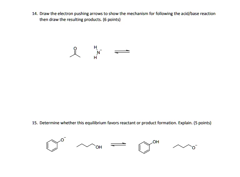 SOLVED: Draw the electron pushing arrows to show the mechanism for ...