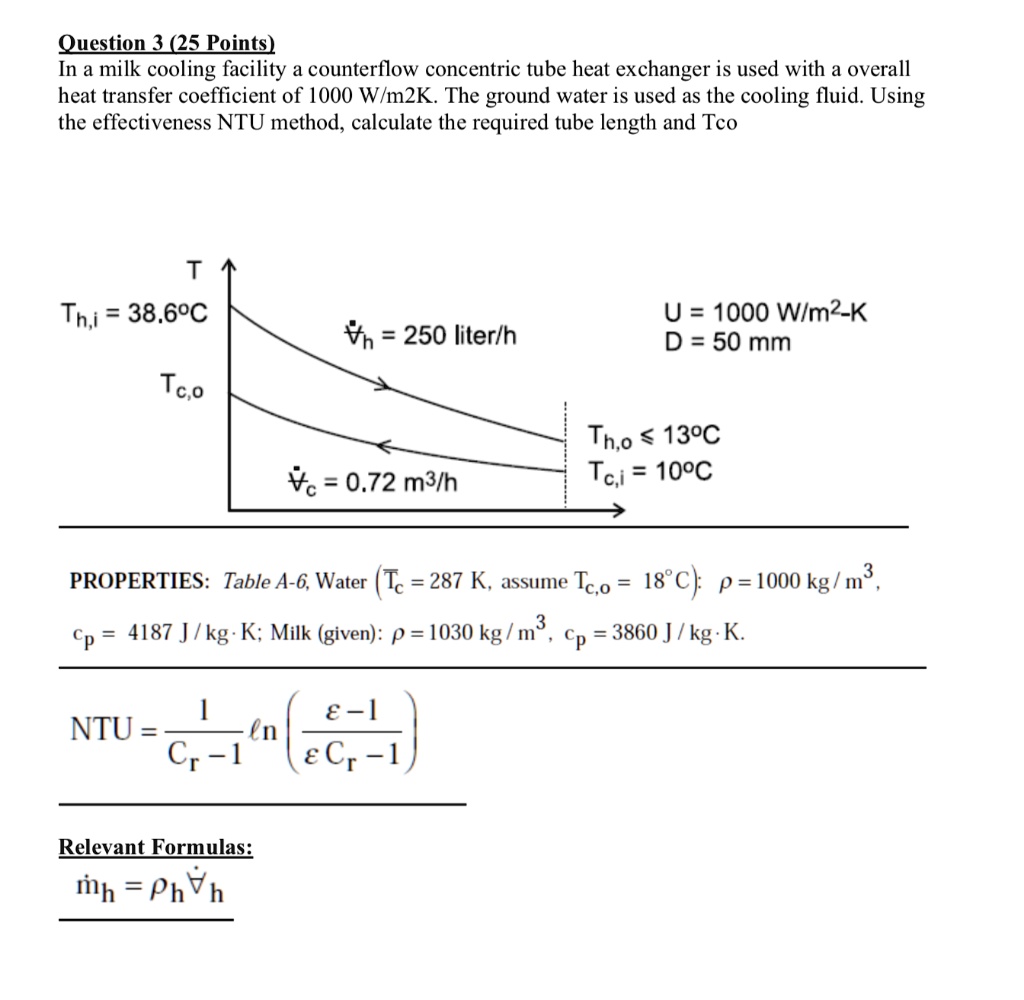 SOLVED In A Milk Cooling Facility A Counterflow Concentric Tube Heat solved-in-a-milk-cooling-facility-a-counterflow-concentric-tube-heat