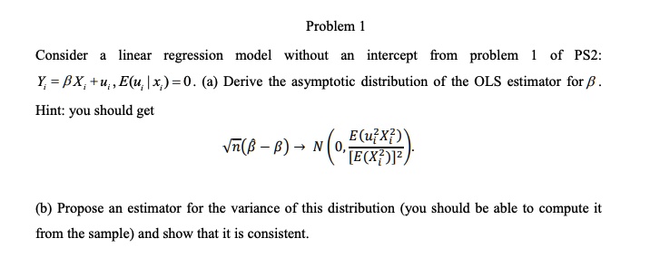 Solved Exercise 2.15 Consider the intercept-only model Y = a