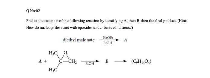 SOLVED: Predict the outcome of the following reaction by identifying ...