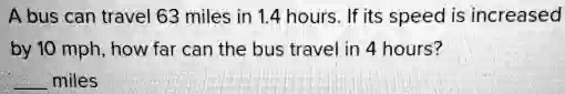 a bus can travel 63