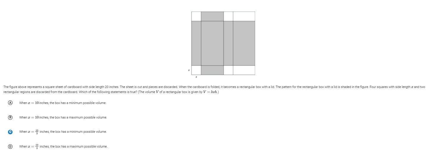 Solved The figure above represents a square sheet of