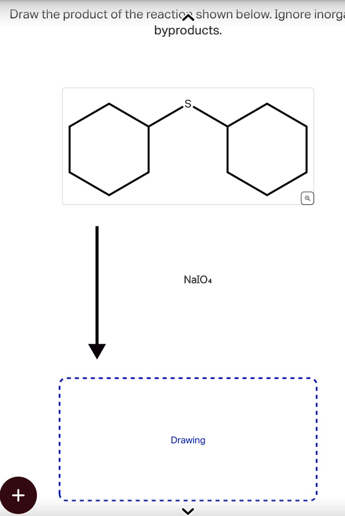 draw the product of the reaction shown below ignore inorganic ...