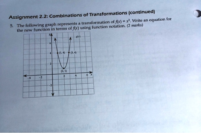 assignment 22 combinations of transformations continued equation for ...