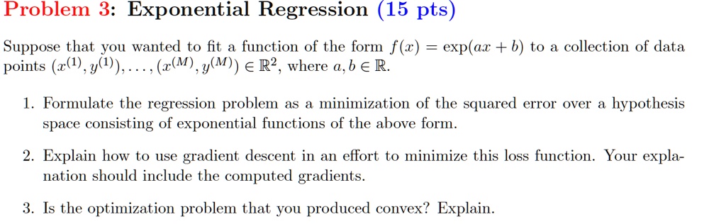 exp regression