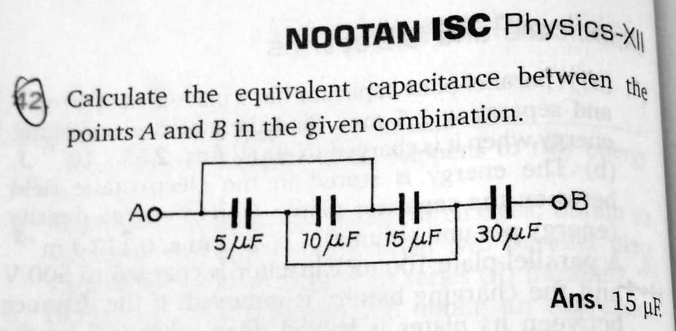 VIDEO Solution: Calculate The Equivalent Capacitance Between The Points ...