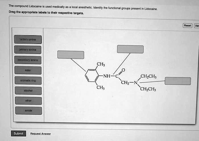 SOLVED: The compound Lidocaine is used medically as a local anesthetic ...