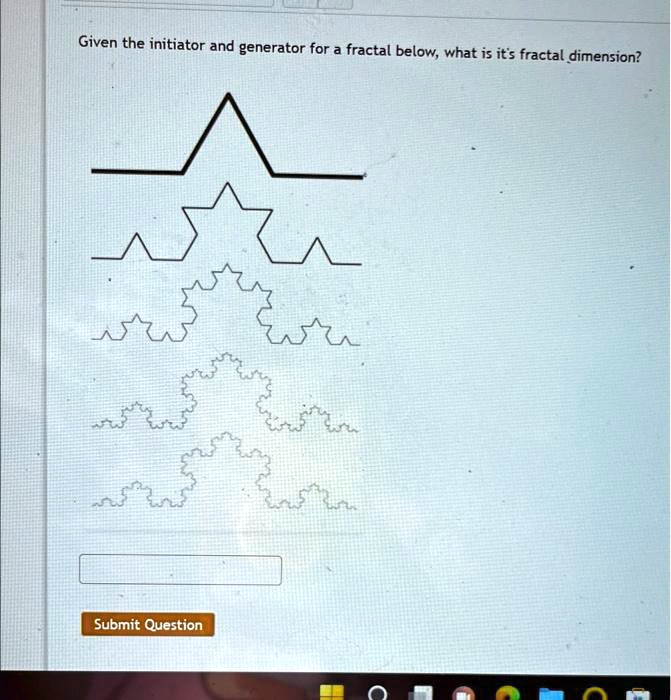 Given The Initiator And Generator For A Fractal Below What Is Its ...