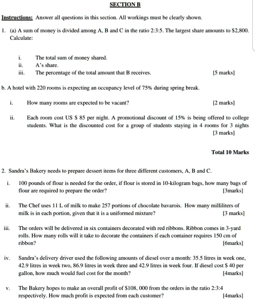SOLVED NEEDED ASAP Clear Hand Writing Please N SECTIONB N 