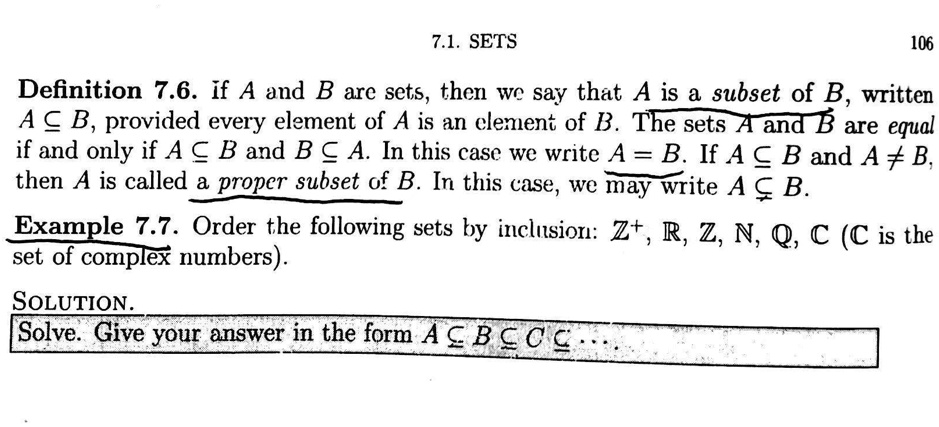 solution set definition