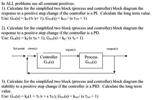 SOLVED: In ALL problems, use all constant positives. 1. Calculate the ...
