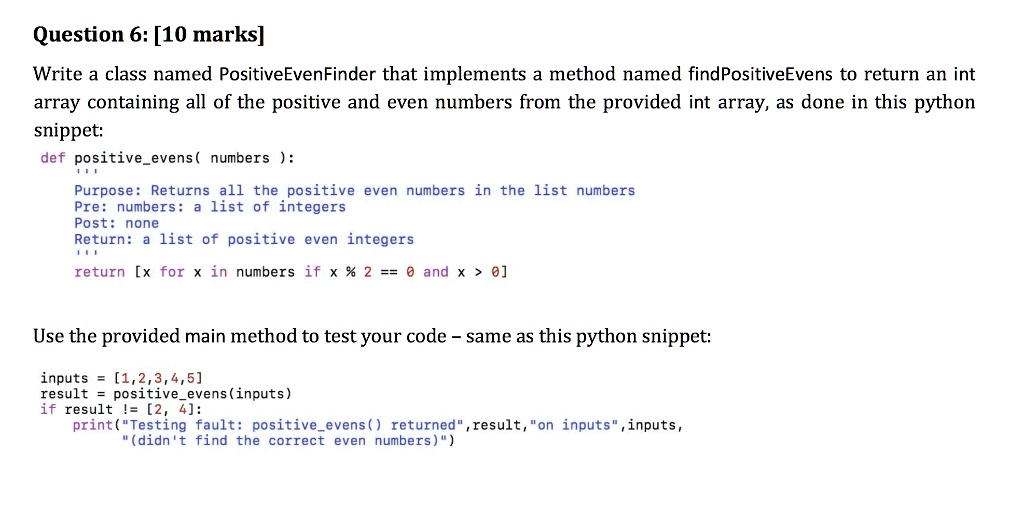 SOLVED: Solve the following question in Java. Please the whole question ...