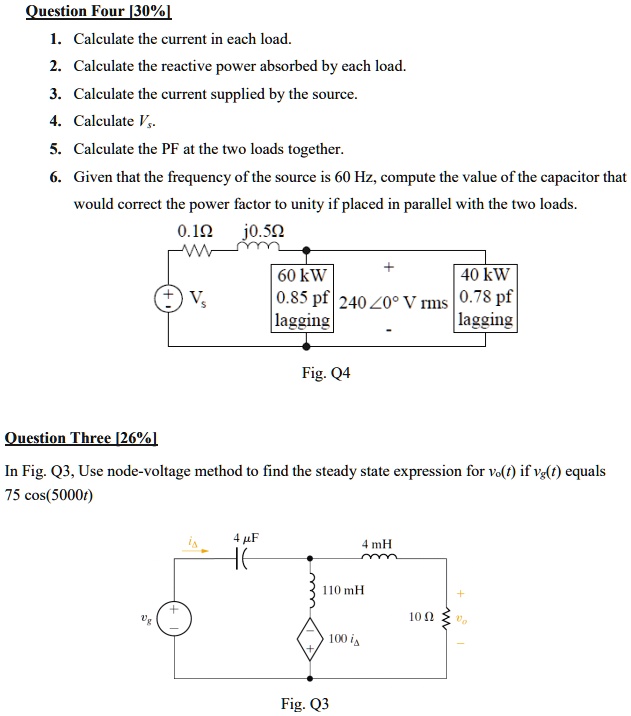 Recirc Load Formula thanks abdul rahim taysir question four 30 1calculate the current in ...