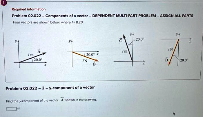 SOLVED: Required information Problem 02.022 Components of a vector ...