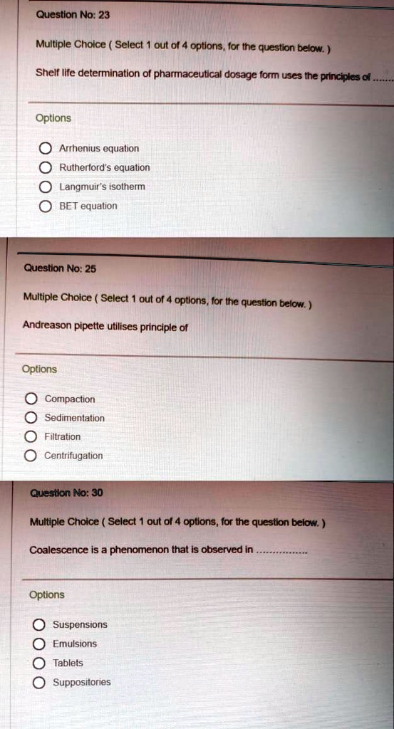 SOLVED Question No 23 Multiple Choice Selecl out ol 4 optlons, lor Ihe question belon Shelf