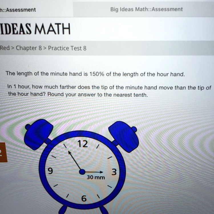 The length of the minute hand is 150 of the length of the hour hand