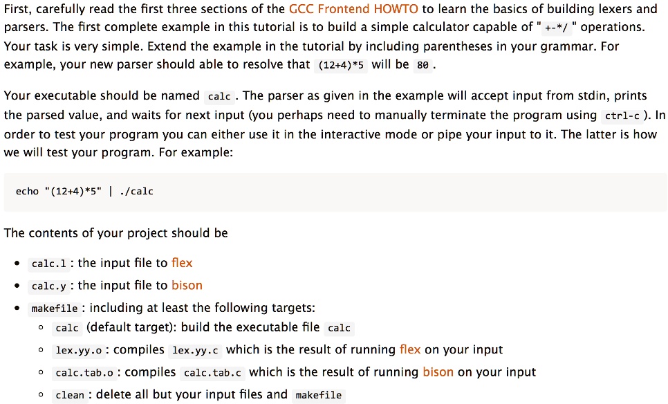 Gcc Simple Syntax First, carefully read the first three sections of the GCC...