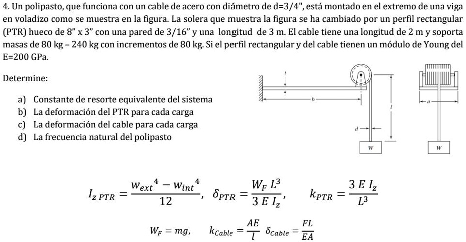 SOLVED: A hoist, operated by a steel wire with a diameter of 3/4