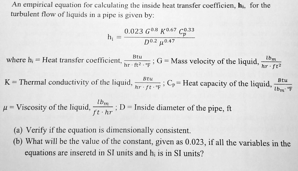 An empirical equation for calculating the inside heat transfer ...