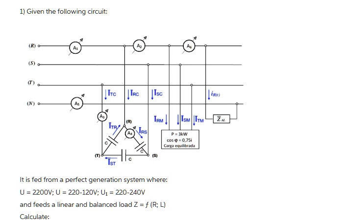 Solved: A. Calculate The Indication Of The Ammeters A1, A2, And A4 