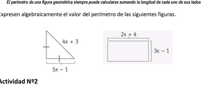 SOLVED: cual es el valor del preimetro El perímetro de una figura ...