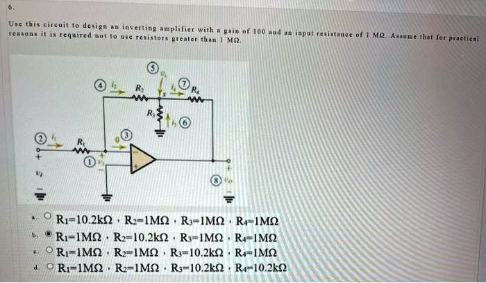SOLVED: 6. Reasons it is required not to use resistors greater than 1 ...